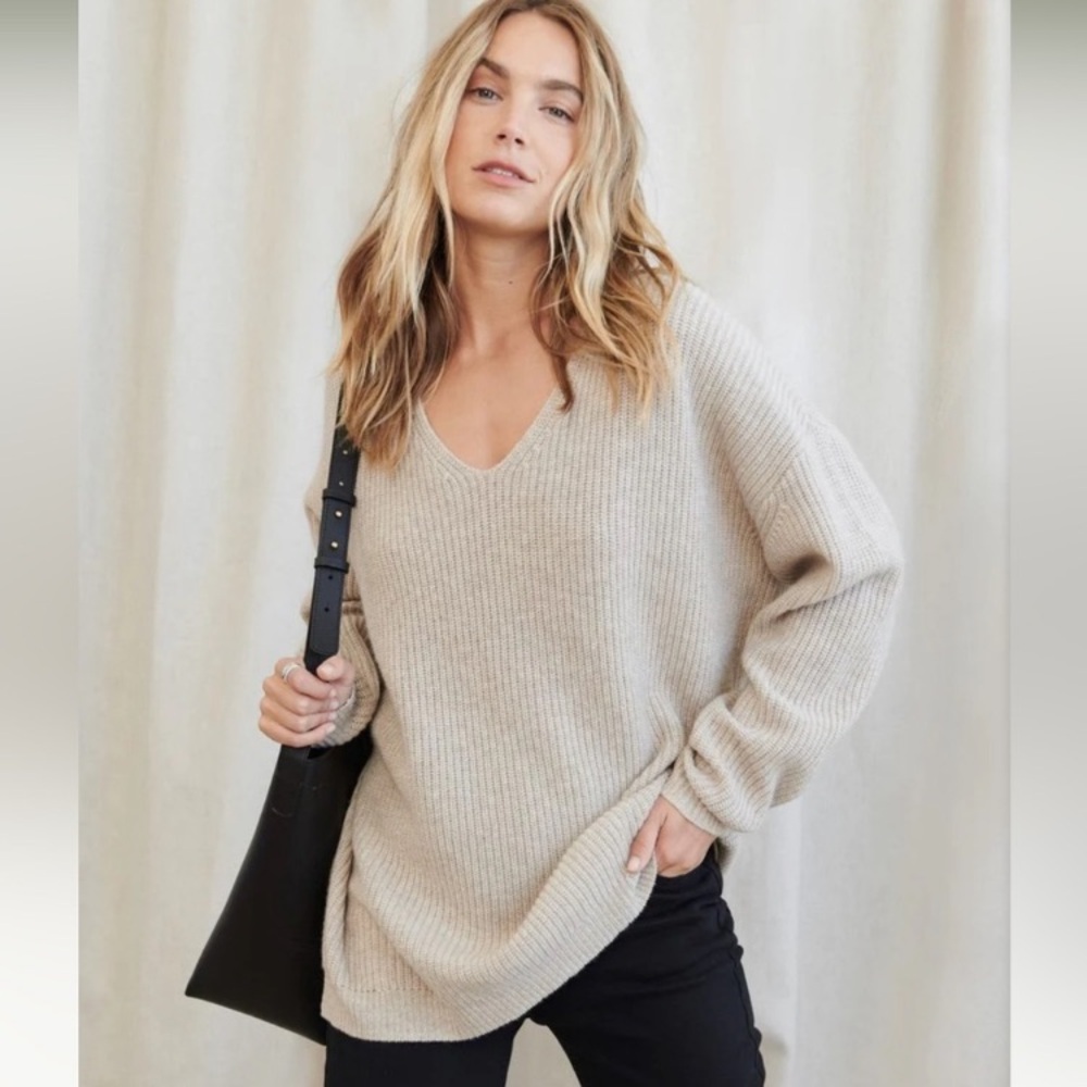 Jenni Kayne Cabin Sweater size small color oatmeal